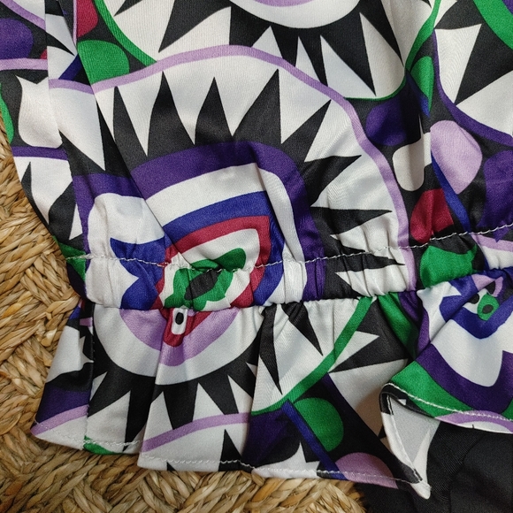 RACHEL LYM CRISTA MOSAIC BEADED COVER UP XS - Picture 5 of 9